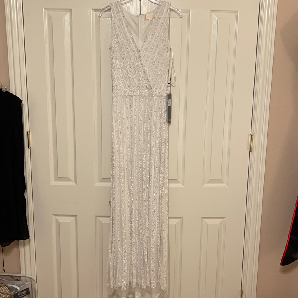 Lara Beaded White Gown